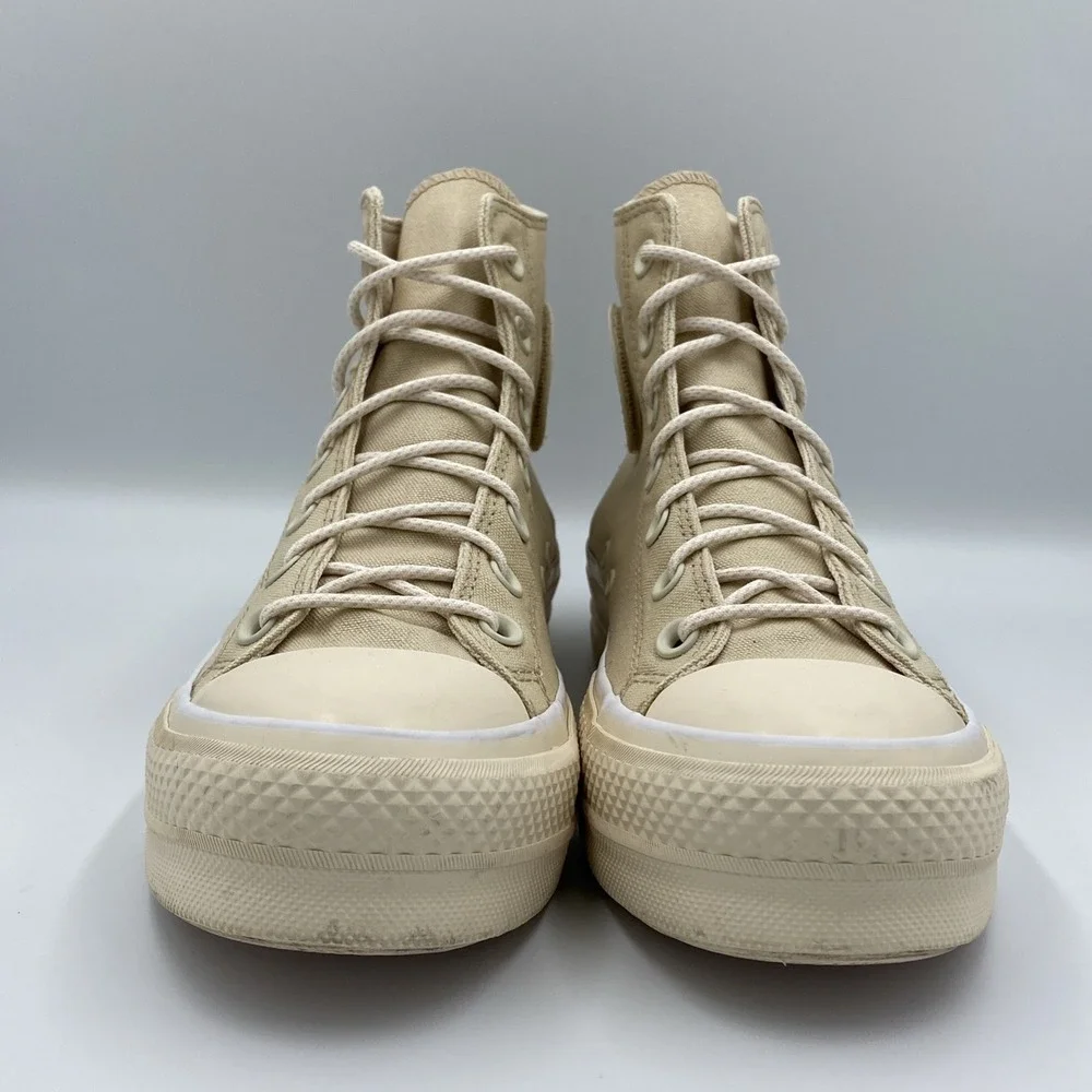Converse Chuck Taylor All Star Lift Platform High Top Women's 9 Oat Milk A06092C